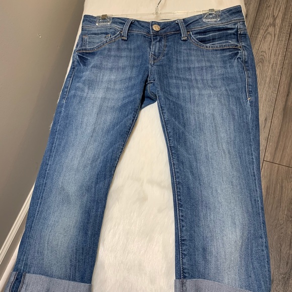 Mavi Low-Rise Straight Alma stonewashed crop jeans - Picture 2 of 8